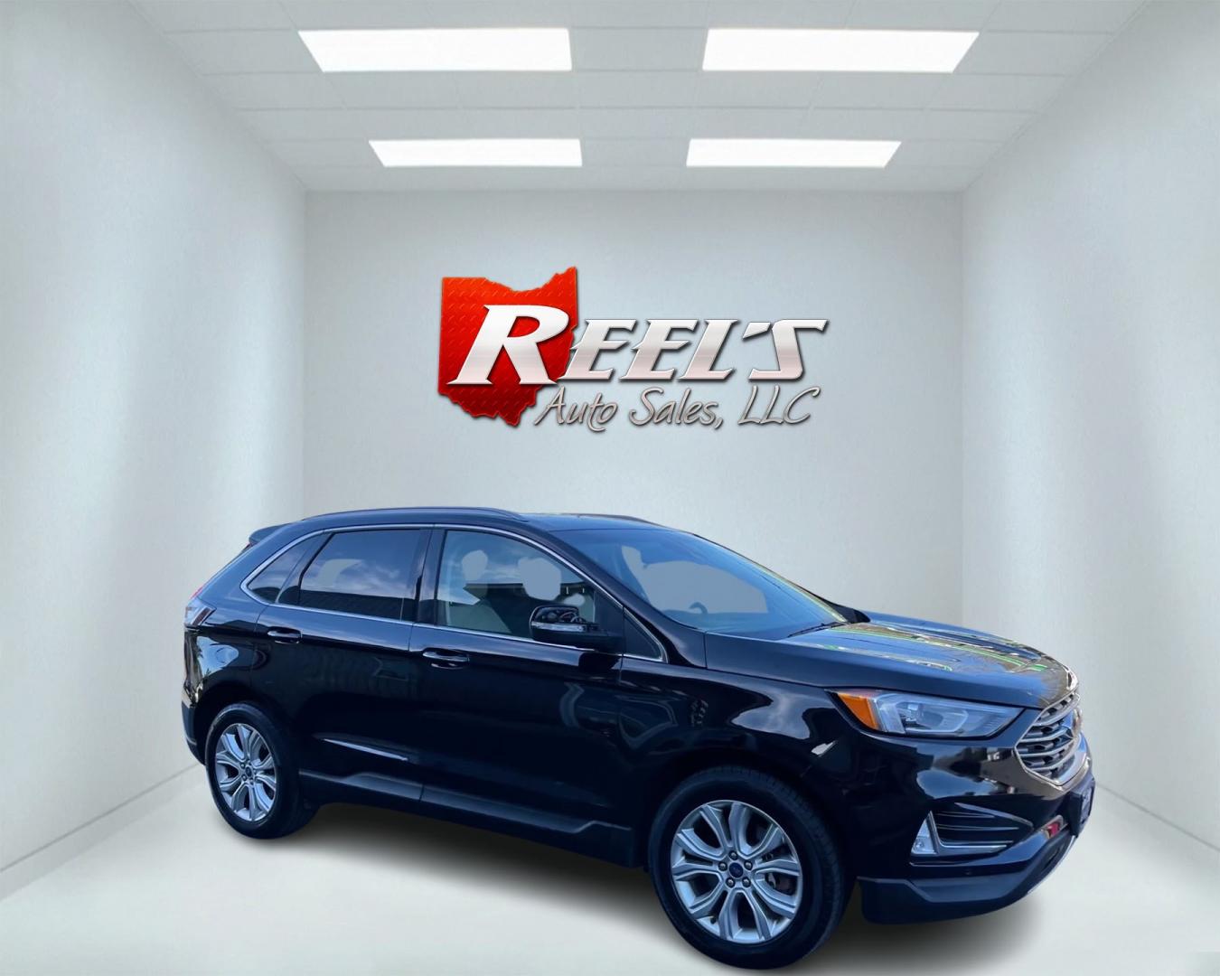 2020 Black /Beige Ford Edge Titanium AWD (2FMPK4K96LB) with an 2.0L I4 DOHC 16V Turbo engine, 8A transmission, located at 11115 Chardon Rd. , Chardon, OH, 44024, (440) 214-9705, 41.580246, -81.241943 - Photo#3